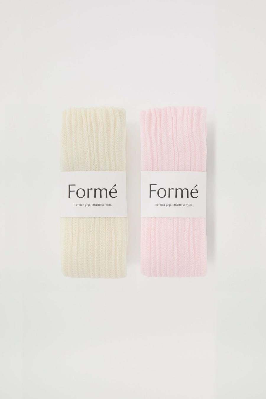 The Duo Set as it arrives, two pairs folded with Formé bands