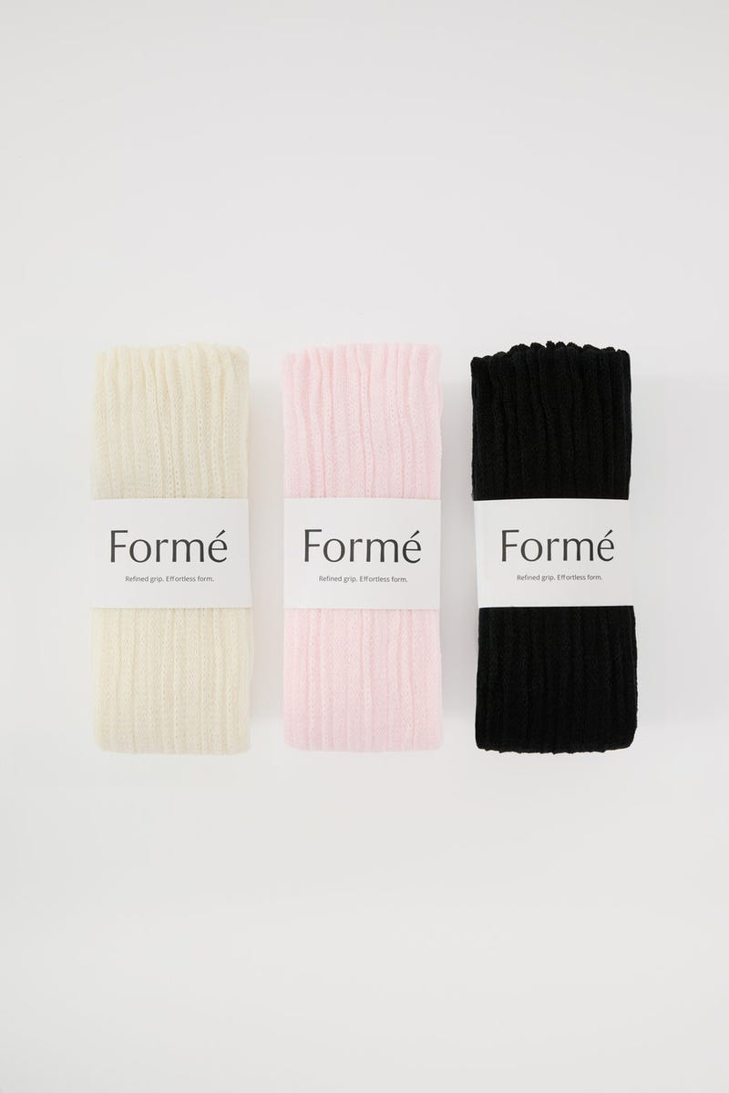The Complete Set, three pairs folded with Formé bands